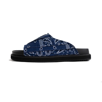 paisley slippers [ blue ]